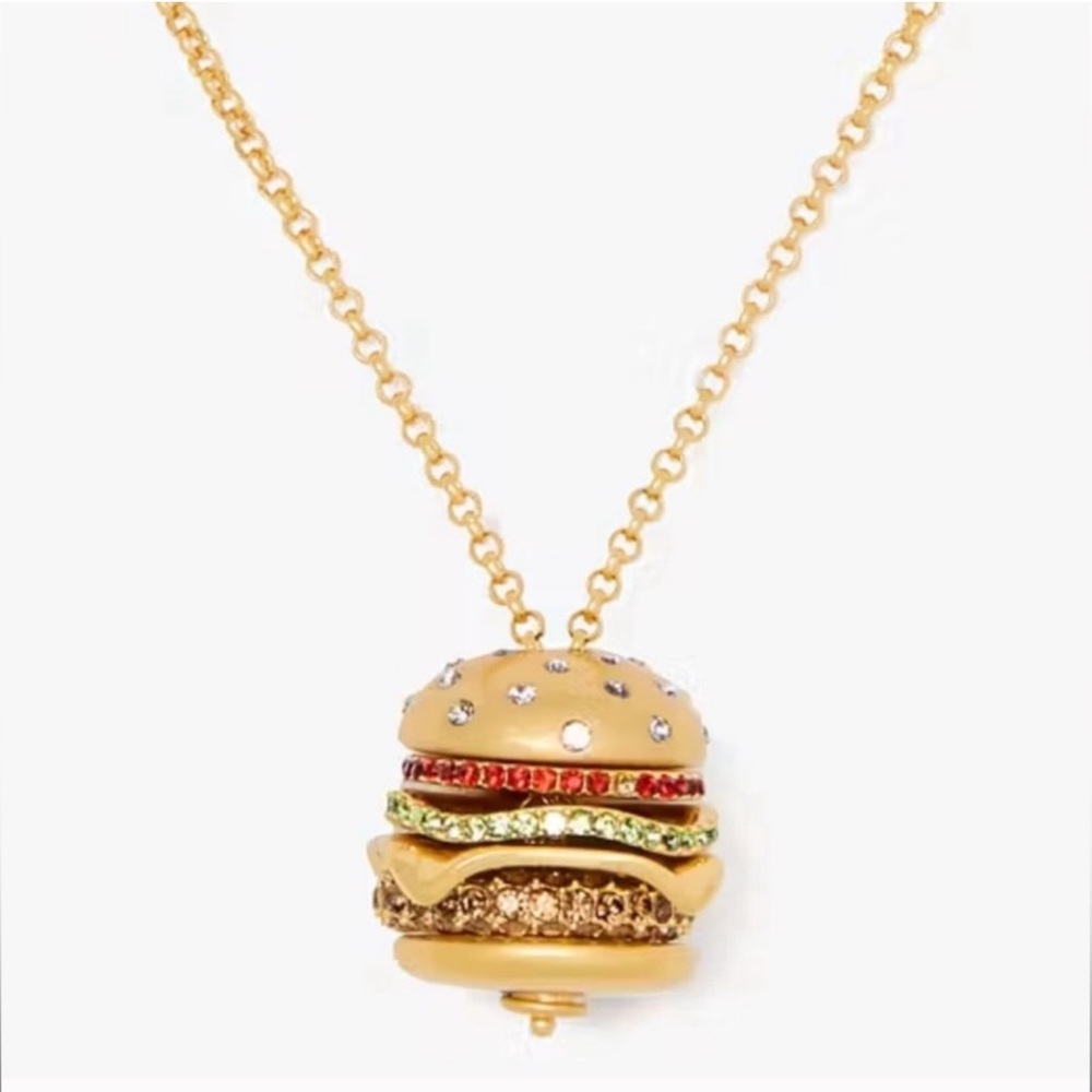 $198 Kate Spade Fast Food Burger Pendant